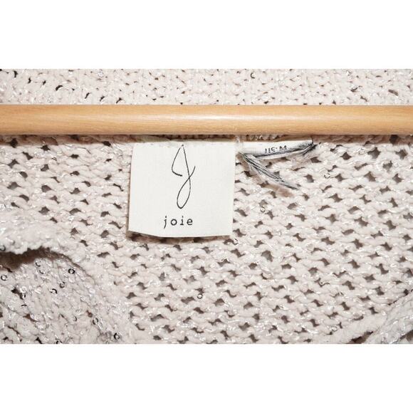 Joie Sequin Open Knit Pullover Sweater – Size M - Picture 3 of 5